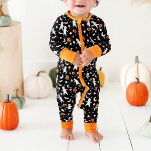 Kiki + Lulu Mummy I’m afraid of the dark glow-in-the-dark Halloween one piece NB